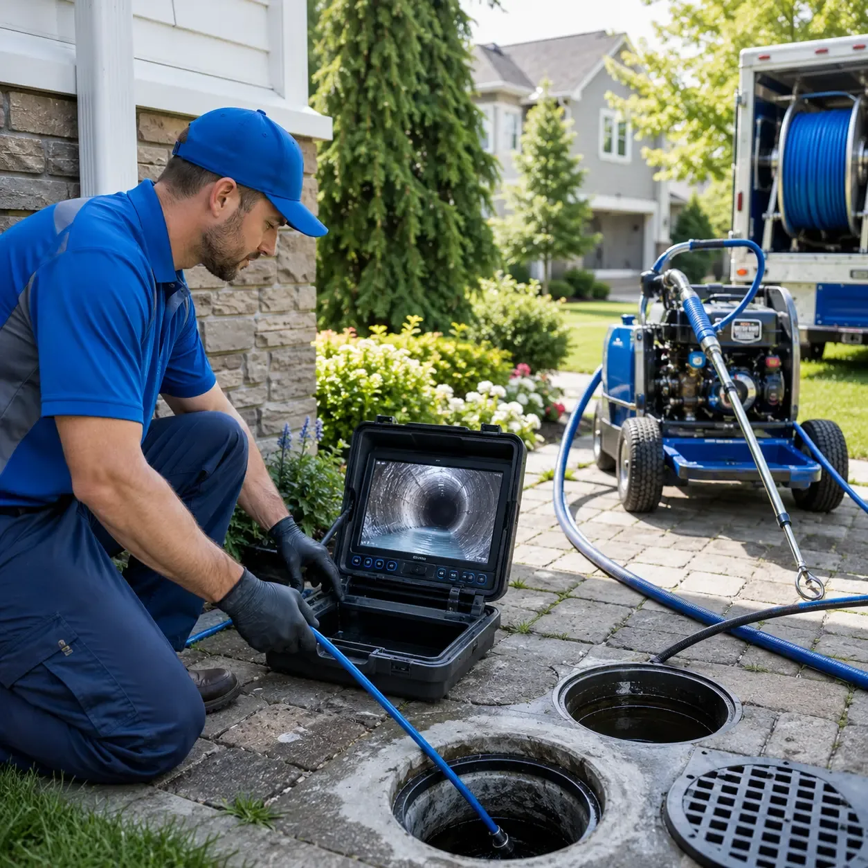 Outdoor drain cleaning professionals serving Teaneck, NJ